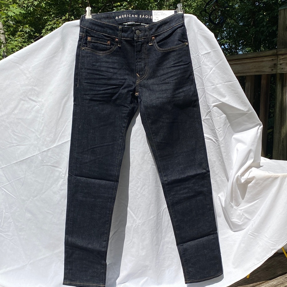 American Eagle Men’s Dark Rinse NE(X)T Level Airflex Jeans Men’s 28/32 slim NWT